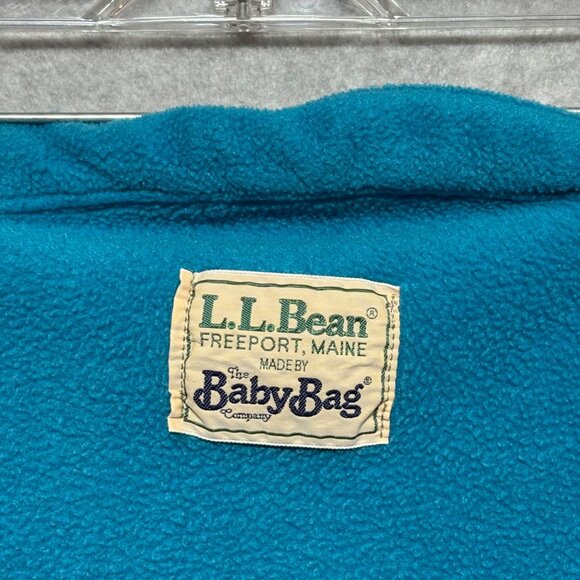 L.L. Bean The Baby Bag Company Teal Blue 15-35lbs Polarplus Bunting Fleece - Picture 3 of 7